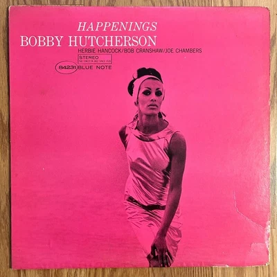 BOBBY HUTCHERSON Happenings LP on Blue Note 1967 liberty stereo post bop - Image 1 of 4