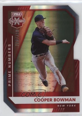 2021 Panini Elite Extra Edition Prime Numbers B Die-Cut /133 Cooper Bowman #122 - Image 1 of 2