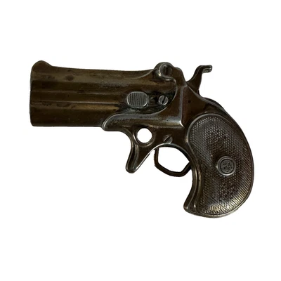 Vintage Belt Buckle 1978 Bergamot Brass Works F-156 Derringer Hand Gun Pistol - Image 1 of 4
