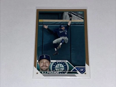 2023 Topps #454 A.J. Pollock Gold #/2023 - Seattle Mariners - Image 1 of 2