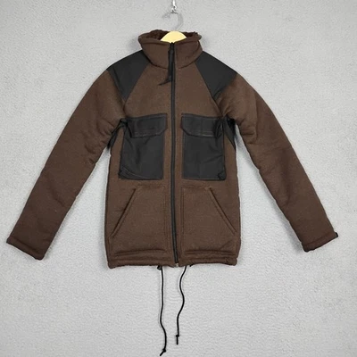 Cold Weather Fleece Jacket Womens Size XS Brown Thick Pile Army USGI ECWCS - Image 1 of 4