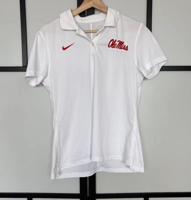 Ole Miss Rebels Nike Dri-Fit поло верхний Athletic теннис опрятный женщин средний тренажерный зал - Изображение 1 из 4