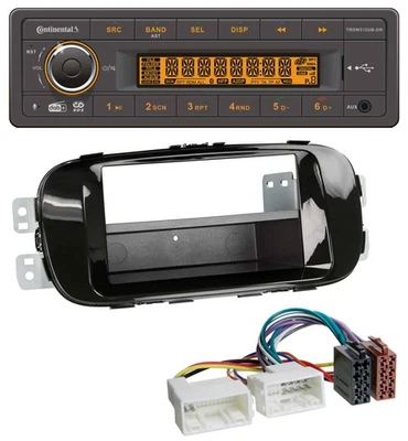 Continental Bluetooth MP3 USB DAB Autoradio für Kia Soul PS ab 14 piano-schwarz - Bild 1 von 4