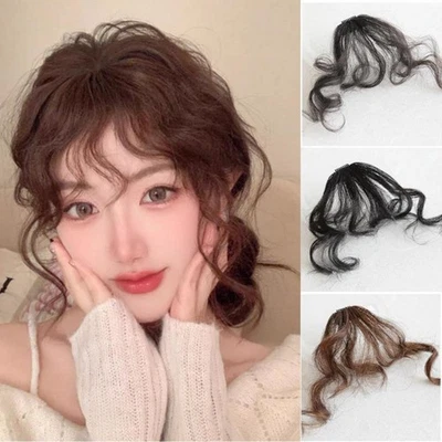 Synthetic Curly Hair Bangs Clip in Hair Extensions Bangs'``,. Easy to Use U3P5 - Bild 1 von 4
