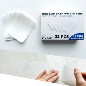 40PCS Non-Slip Bathtub Stickers Safety Bathroom Tubs Showers Home Kitchen Tre... - Picture 1 of 8