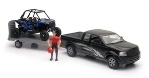 Newray Toys SS-37426E 1:18 Scale Pick Up and Trailer with POL RZR 1000XP - Picture 1 of 3