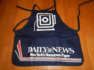 Vintage New York's Hometown Paper The Daily New's sales advertising apron - Picture 1 of 6
