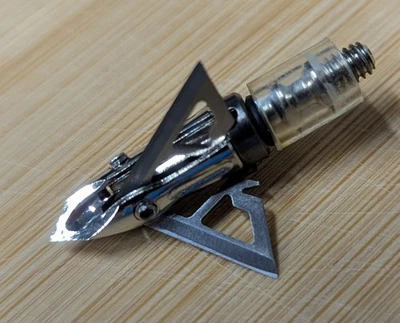 Muzzy Trocar Switch Adjustable 3 Blade Fixed 100 Grain Broadheads - Image 1 of 2