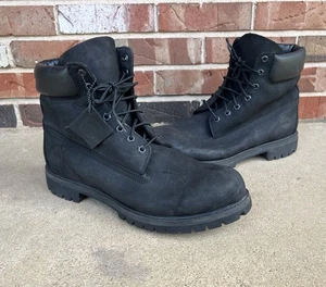 Botas Timberland Para Hombre Cuero Premium Gamuza Negras Talla 13 - Imagen 1 de 7