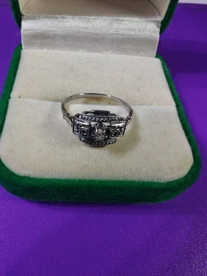 Bague Ancienne Platine - Photo 1/3