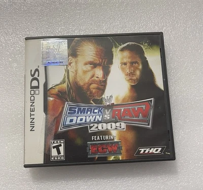WWE SmackDown vs Raw 2009 Nintendo DS Complete In Box Cib w/Case Manual TESTED - Image 1 of 4