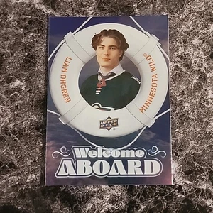 2024-25 Upper Deck Series 2 Liam Ohgren RC Welcome Aboard  #WA-1 Minnesota Wild - Picture 1 of 2