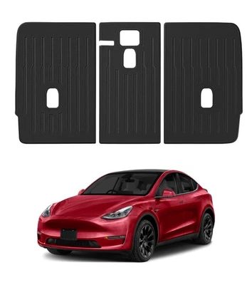 Capa de tapetes traseiros para assento traseiro para 2020-2025 Tesla Y - Imagem 1 de 4