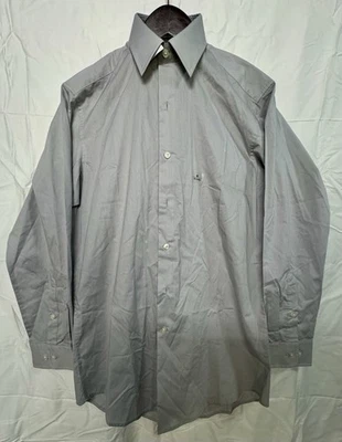 Club Rooms Men’s Regular Fit Dress Shirt Misty Blue, Size Small 14-14.5 - Image 1 of 3