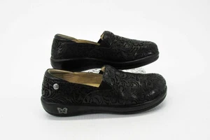 Alegria Women Shoe Keli Size 10M EUR 41 Black Slip On Pro Nursing Pre Owned qp - Picture 1 of 12