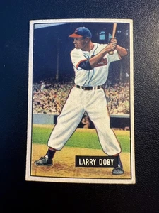 1951 Bowman Color Larry Doby #151 Sehr guter Zustand - Bild 1 von 2