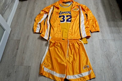 Nike Hardwood Classics Los Angeles Lakers 32 Chaqueta Calentamiento Camisa Pantalones Cortos Talla XL Foto 1 de 4