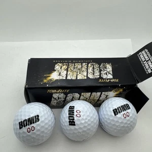Paquete de 3 pelotas de golf Top Flite BOMB distancia explosiva nuevo NÚMERO ALEATORIO - Imagen 1 de 5