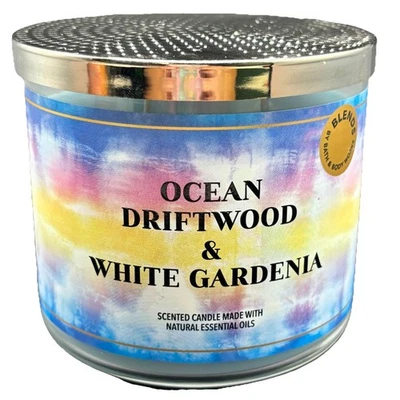Vela de 3 mechas Bath & Body Works Ocean Driftwood and White Gardenia mezcla de 14,5 oz Foto 1 de 4