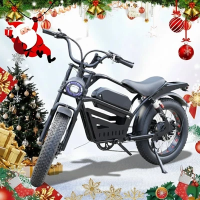 PORIYA Electric Bike Speed 2000W 48V 60km/H E-MTB Travel 20" Durable Tires 2025 - image 1 of 4