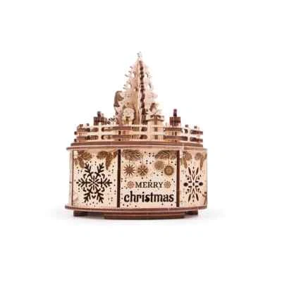 Mechanical Wood Trick Musical Wooden 3D puzzle Gifts from Santa Self-Assembly - Image 1 of 4