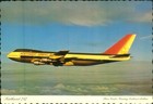 AIRLINE PLANE AIRPLANE PICTURE POSTCARD SIZE NORTHWEST ORIENT 747