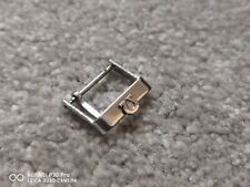 NOS Genuine 18mm silver buckle for omega watch strap Band Black Brown