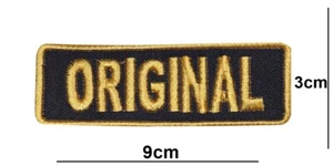 Original Biker Embroidered  Patch Iron or Sew On Badge applique logo - Picture 1 of 2