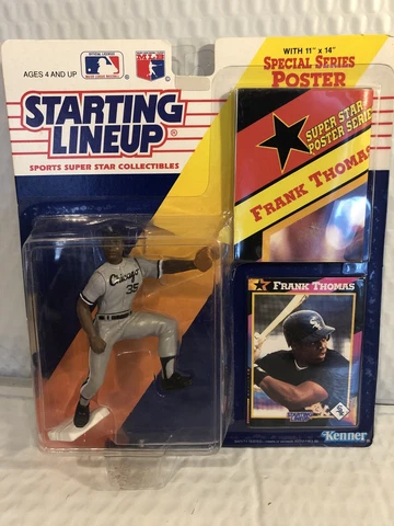 1992 FRANK THOMAS STARTING LINEUP  FIGURE W/ CARD & POSTER Cover