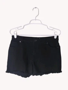 Cat Jack Shorts Girls XL Denim Ultimate Stretch Raw Hem Adjustable Waist - Picture 1 of 12