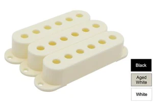 Strat Single Coil Tall Pickup Covers 2 1/16" (52.2mm) - Qty 3 - Picture 1 of 8