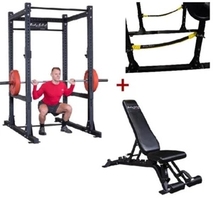 Body-Solid SPR1000SSP2 Commercial Power Rack w/Power Rack Strap Safeties + Adjus - Picture 1 of 4