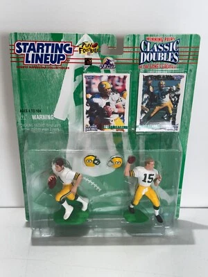 NFL 1997 alineación inicial dobles clásicos Brett Favre & Bart Starr GB Packers nuevo Foto 1 de 3