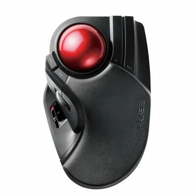 Elecom trackball mouse wireless Ootama 8 button tilt function black M-HT1DR* - Image 1 of 4
