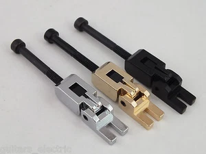 1 SADDLE & LOCKING SCREW for Floyd Rose Bridge CHROME, BLACK OR GOLD, 3 heights - Picture 1 of 6