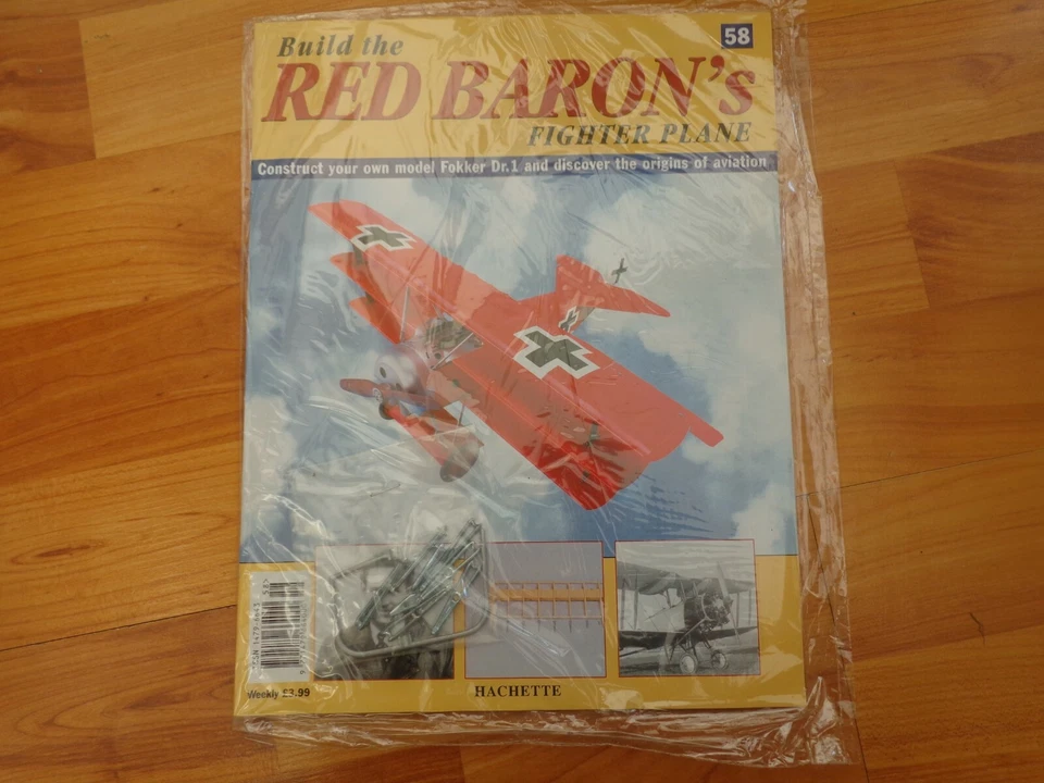 1/8 Hachette Costruzione The Red Barone Fokker DR1 WW1 Fighter Problema 58 Inc - Immagine 1 di 1