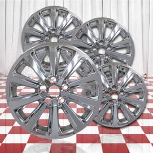 4pc 10 Spoke Chrome 18" Wheel Skins (fits: 2024 Toyota Grand Highlander ) - Picture 1 of 3