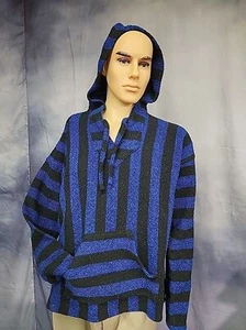Art Maz Mexican Poncho Hoodie Beach Bum, Hippie, Boho Size XL - Picture 1 of 5