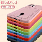 ShockProof Card Slot Holder Soft Case Cover For iPhone 14 Pro Max 13 12 11 XR 8