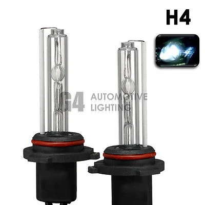 2X NEW HID XENON H4 9003 Headlight HID Bulbs AC 35W 6000K Crystal White - Image 1 of 4