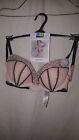 MARKS AND SPENCERS CAGED LACE BRA PINK SIZE 30D NEW WITH TAGS