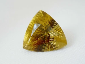 Natural Loose Light Yellow Brownish Brazilian Golden Quartz 75.00 Ct. - Picture 1 of 8