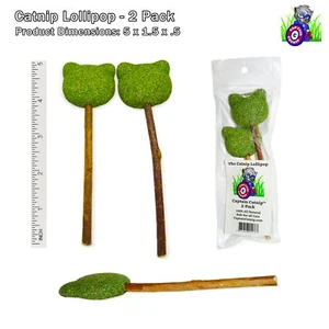 Paquete de 2 piruletas gatera gatos los aman juguete para masticar gato natural - Imagen 1 de 6