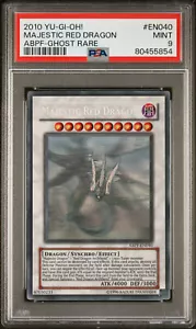 2010 Yugioh ABPF-EN040 Majestic Roter Drache Ghost Selten PSA 9 Mint #80455854 - Bild 1 von 2