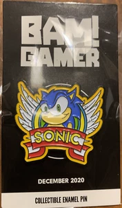 SONIC THE HEDGEHOG Fan Art Lapel Pin The Bam! Box Gamer Edition Dec 2020 New - Picture 1 of 4