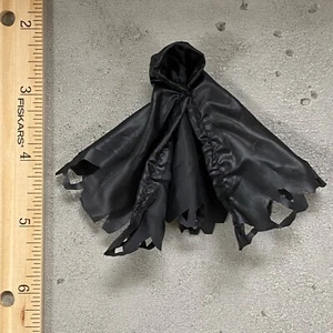 SU-375-HC-BK: Schwarzes kabelgebundenes Kapuzenumhang für 3,75" sauren Regen Star Wars (keine Figur) - Bild 1 von 2