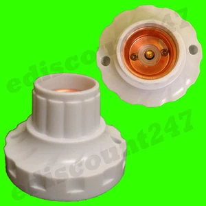 HIGH QUALITY ES E27 Edison Screw Fitting LED Lamp Holder UK SELLER UK STOCK - Picture 1 of 2