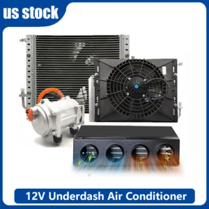 12V Universal Underdash Air Conditioner Kit Heat&Cool Evaporator AC Unit - Bild 1 von 20