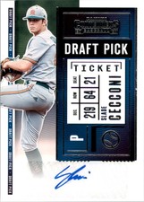 2020 Panini Contenders Draft Pick Ticket Autographs 2 #14 Slade Cecconi