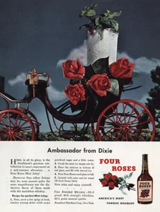 1948 Four Roses: Ambassador Dixie Vintage Print Ad - Picture 1 of 1